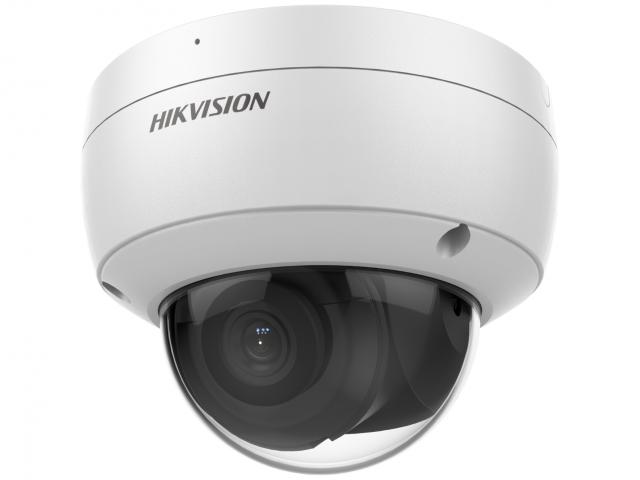 Видеокамера Hikvision 2Мп уличная купольная IP-камера с EXIR-подсветкой до 30м и технологией AcuSense1/2.8" Progressive Scan CMOS; объектив 2.8мм; угол обзора 107°; механический ИК-фильтр; 0.005лк@F1.6; сжатие H