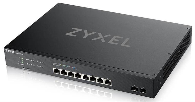  Гибридный мультигигабитный Smart L2+ коммутатор Zyxel NebulaFlex XS1930-10, rack 19", 8xRJ-45: 1/2,5/5/10G, 2xSFP+, автономное/облачное управление