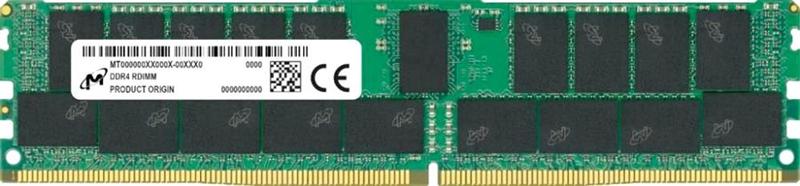 Оперативная память Micron DDR4 RDIMM 32GB 2Rx4 3200 MHz ECC Registered MTA36ASF4G72PZ-3G2  (Analog Crucial CT32G4RFD432A), 1 year