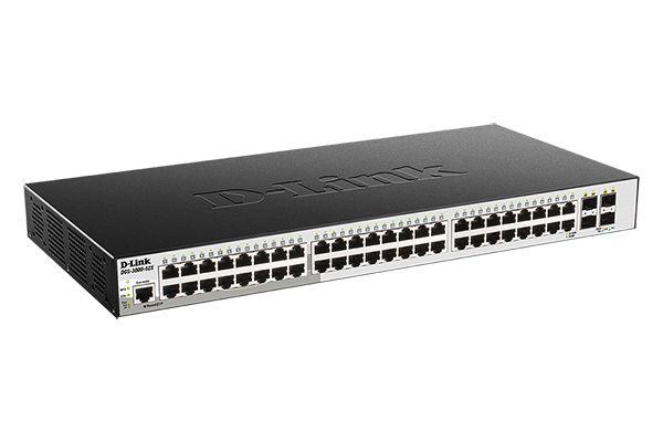 Коммутатор D-Link DGS-3000-52X/B2A,L2 Managed Switch with 48 10/100/1000Base-T ports  and 4 10GBase-X SFP+ ports.16K Mac address, 802.3x Flow Control, 4K of 802.1Q VLAN, VLAN Trunking, 802.1p Priority Queues, T