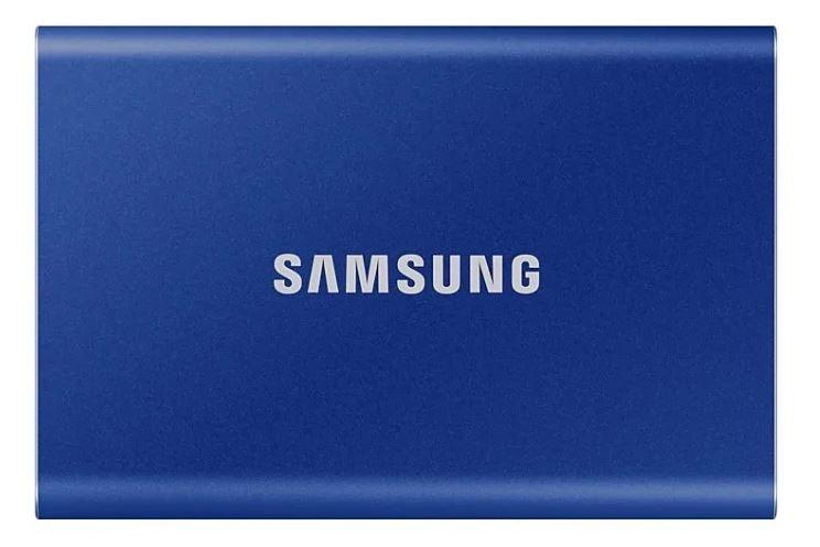 Твердотельный диск SSD Samsung T7 External 1Tb (1024GB) BLUE USB 3.2 (MU-PC1T0H/WW)