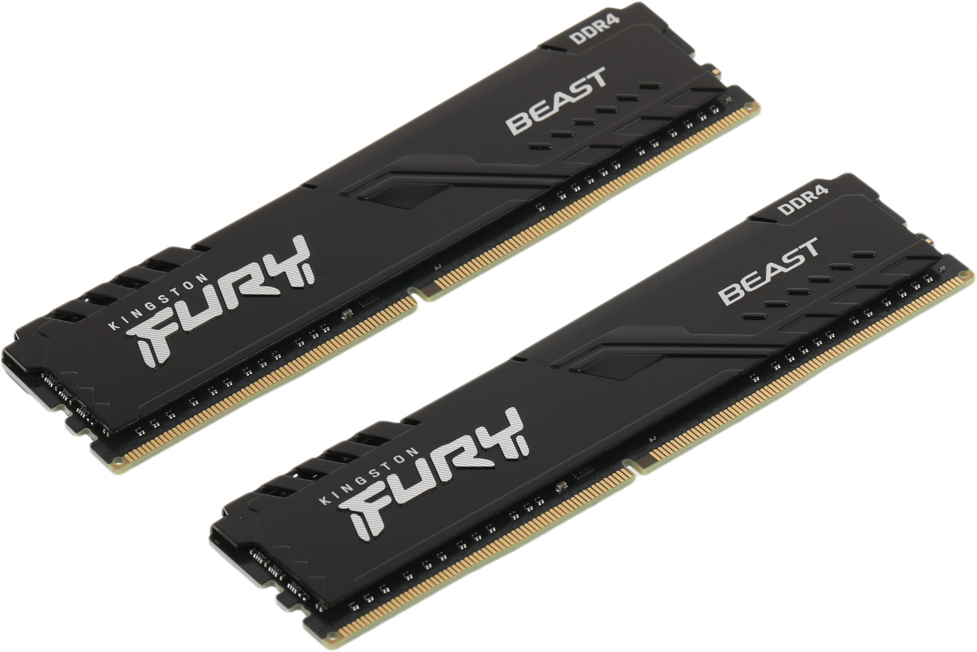 Модуль памяти Kingston FURY Beast Black Gaming Memory KF432C16BBK2/32 32GB DDR4 3200 DIMM Non-ECC, CL16, 1.35V, 2Gx8 Кит 2х16 , RTL {25} (319842)