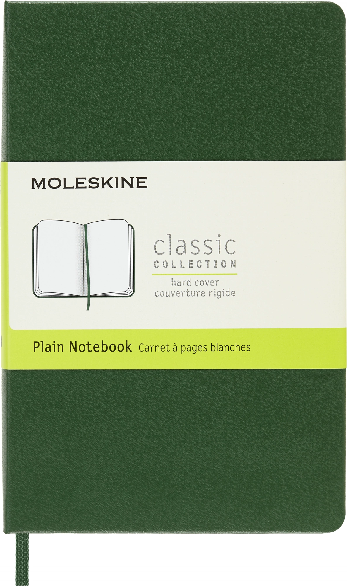 Блокнот Moleskine CLASSIC QP012K15 Pocket 90x140мм 192стр. нелинованный твердая обложка зеленый