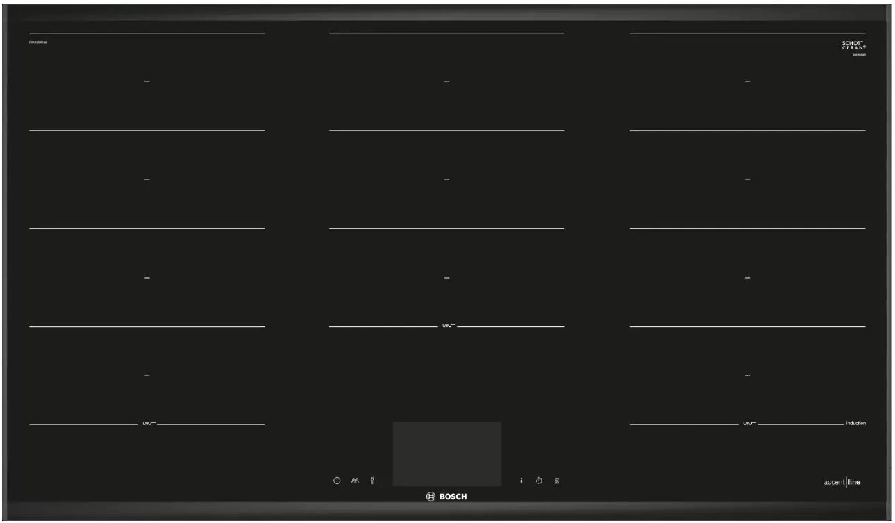 Индукционная варочная поверхность Bosch PXX995KX5E черный Индукционная варочная поверхность Bosch PXX995KX5E черный