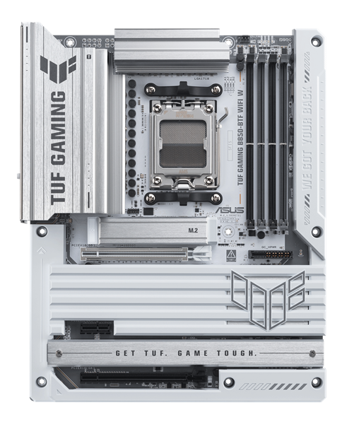 Материнская плата ASUS TUF GAMING B850-BTF WIFI W, AM5, B850, 4*DDR5, 4*SATA, 3*M.2, 7*USB 3.2, 2*USB 2.0, Type-C, 3*PCIx16, 1*PCIx1, DP+HDMI, ATX; 90MB1KW0-M0EAY0 Материнская плата ASUS TUF GAMING B850-BTF WIFI W, AM5, B850, 4*DDR5, 4*SATA, 3*M.2, 7*USB 3.2, 2*USB 2.0, Type-C, 3*PCIx16, 1*PCIx1, DP+HDMI, ATX; 90MB1KW0-M0EAY0
