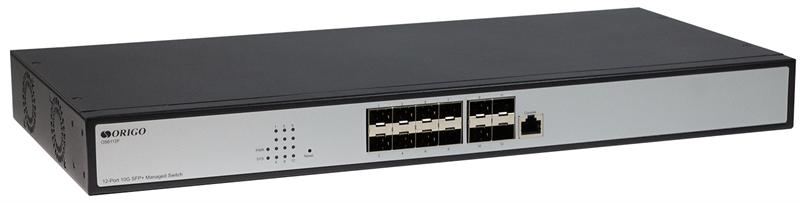 Коммутатор ORIGO Управляемый L3 коммутатор, 12x10GBase-X SFP+, консольный порт RJ-45, комплект для установки в 19" стойку