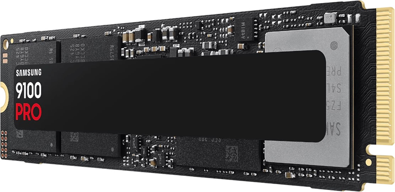 Твердотельный накопитель SSD M.2 (PCI-E NVMe 2.0 Gen 5.0 x4) 4Tb Samsung 9100 PRO (R14800/W13400MB/s) 1year
