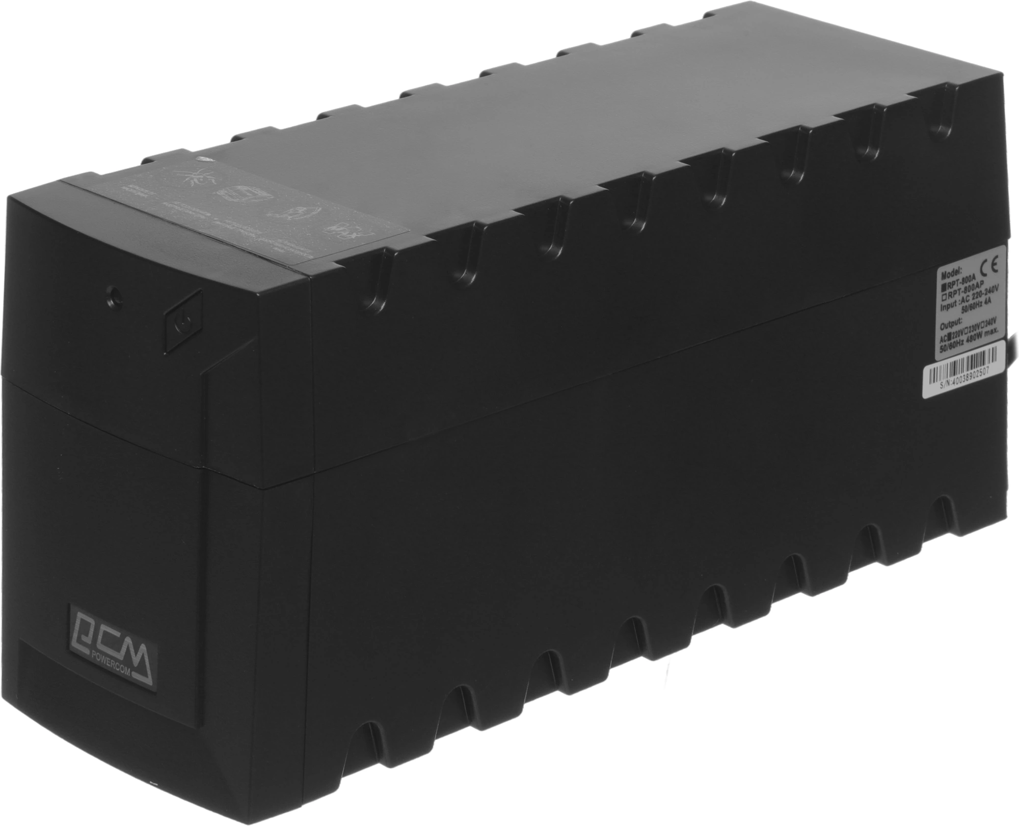 Источник бесперебойного питания Powercom Raptor RPT-800A EURO Line-interactive 480W/800VA {3} Источник бесперебойного питания Powercom Raptor RPT-800A EURO Line-interactive 480W/800VA {3}