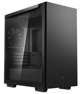 Корпус Deepcool MACUBE 110 BK без БП, боковое окно (закаленное стекло), черный, mATX