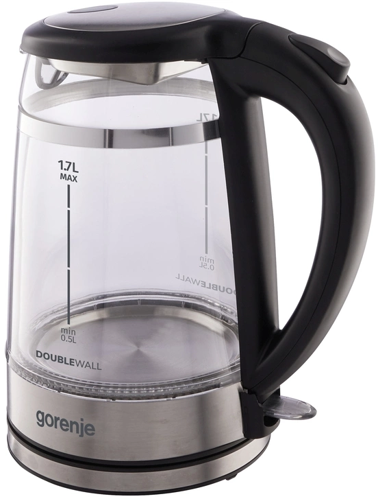 Чайник электрический Gorenje K17GDW 1.7л. 2200Вт черный корпус: металл/пластик Чайник электрический Gorenje K17GDW 1.7л. 2200Вт черный корпус: металл/пластик