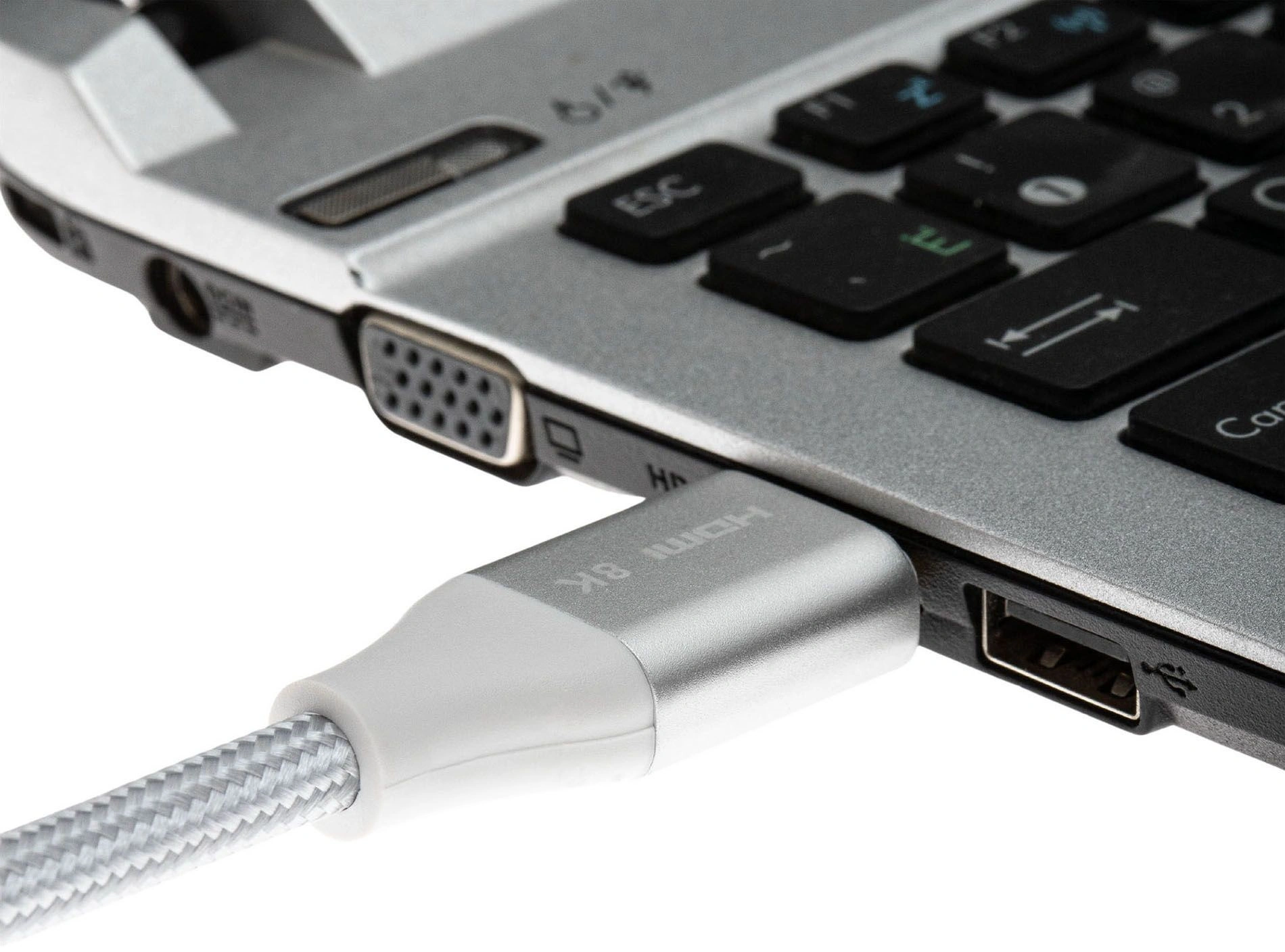Кабель аудио-видео Cactus CS-HDMI.2.1-3 HDMI (m)/HDMI (m) 3м. позолоч.конт. серебристый