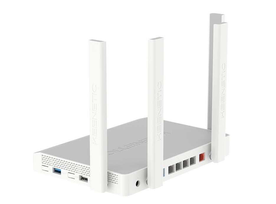 Сетевое оборудование Keenetic Ultra (KN-1811), Интернет-центр с Mesh Wi-Fi 6 AX3200, двухъядерным ARM-процессором, Smart-коммутатором с 5 портами Gigabit Ethernet и 1 портом 2.5 Gigabit Ethernet, портами USB 3.0 и 2.0
