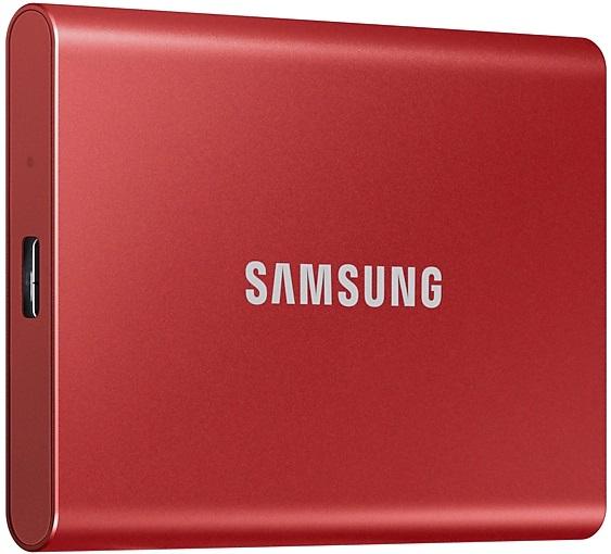 Тведотельный накопитель SSD Samsung T7 External 2Tb (2048GB) RED USB 3.2 (MU-PC2T0R/WW)