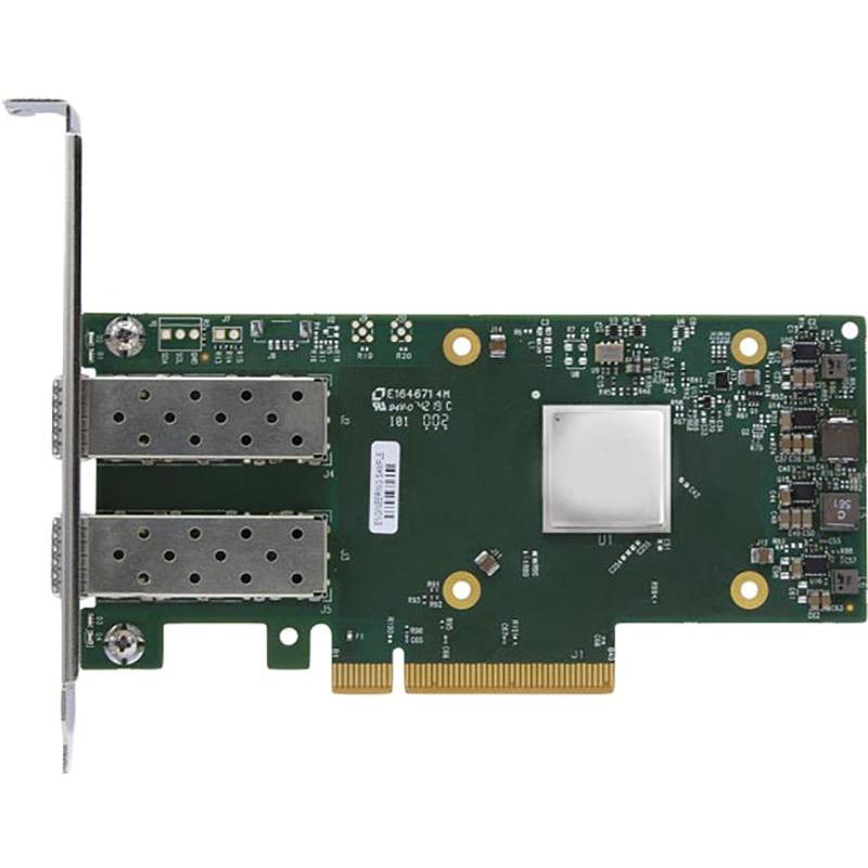 Адаптер Mellanox ConnectX-6 Dx EN adapter card, 25GbE, Dual-port SFP28, PCIe 4.0 x8, No Crypto, Tall Bracket, 1 year