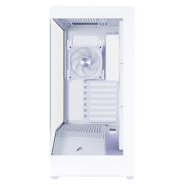 корпус 1STPLAYER GM7 ARGB White / ATX / 4x120mm ARGB fans / GM7-WH-3FN7R-W-1FN7-W
