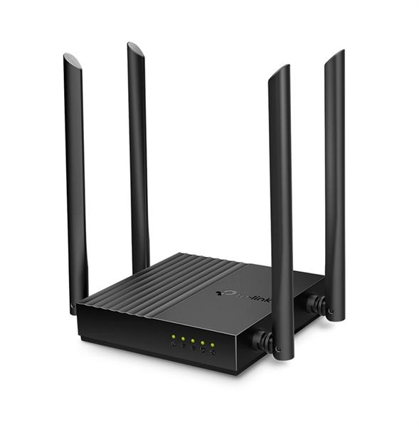  TP-Link Archer C64, AC1200 Двухдиапазонный Wi-Fi роутер, до 400 Мбит/с на 2,4 ГГц + до 867 Мбит/с на 5 ГГц, 4 антенны, 1 гигабитный порт WAN + 4 гигабитных порта LAN