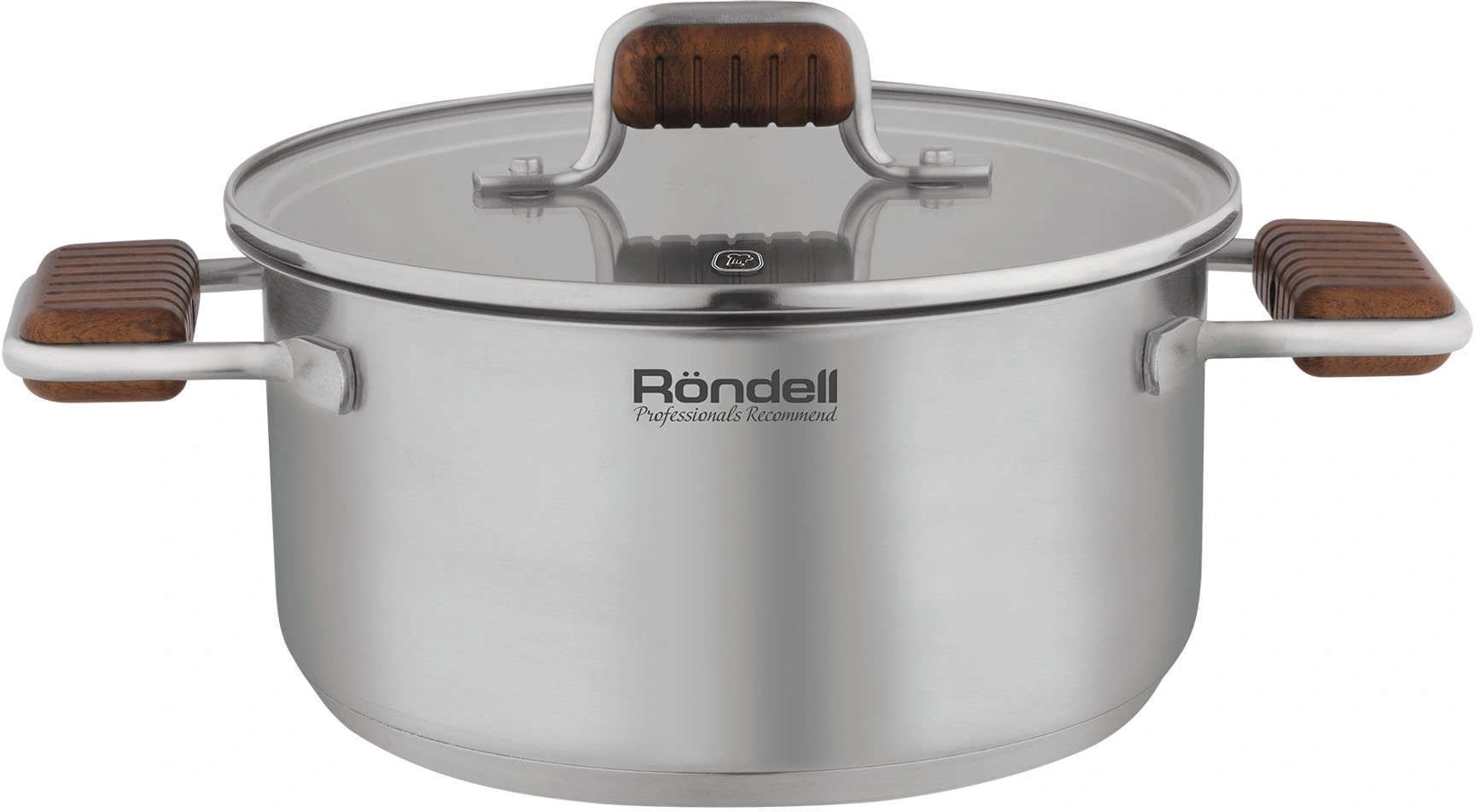 Кастрюля/ Кастрюля Rondell Fjord RDS-1792 5.2л. d=24см (с крышкой) стальной
