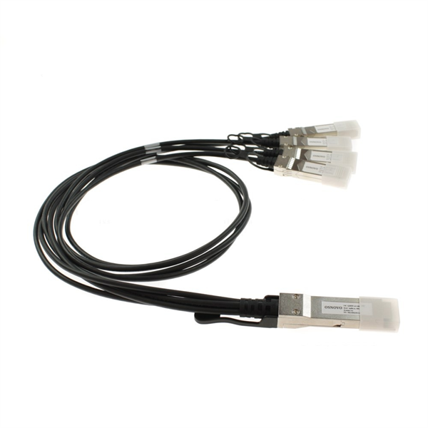 DAC кабель QSFP+ 40G для 4x10G OSNOVO OC-QSFP-4x10G-1M Объединительный DAC кабель QSFP+ 40G для 4х10G. Скорость: 40 Гбит/c. Тип разъема: QSFP+/SFP+. Длина кабеля 1м. Размеры коннектора (ШхВхГ): 11x9x101мм. Рабочая температура: 0…+7