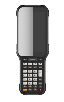 Терминал сбора данных с защитным бампером Bluebird EK430; Qualcomm, Android 10, GMS, WWAN, 4.3", 4GB, 32GB, SE4710, 5MP, 13MP, Hot Swap, 6800mAh Battery, NFC, 1 Nano SIM, Micro SD Slot, IP65, 34 w/ F-Keys, USB-C, RUBBER BOOT