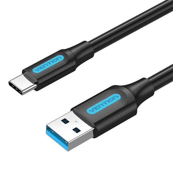Переходник Vention USB 3.0 A Male to C Male Cable 2M Black PVC Type