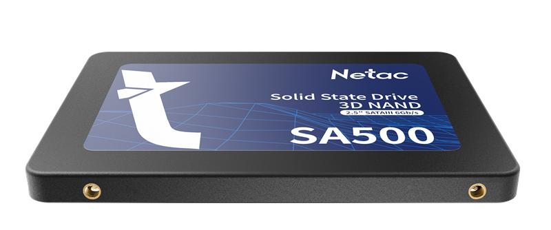 Ssd накопитель Netac SSD SA500 1TB 2.5 SATAIII 3D NAND, R/W up to 530/475MB/s, TBW 480TB, 3y wty