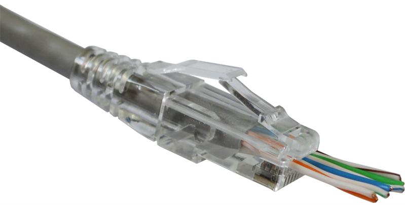  Защитные колпачки для кабеля 6,0мм cat.5, на соединение коннектора с кабелем, желтый, 100 шт. в пачке