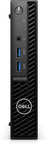 Настольный компьютер Dell Optiplex 3000 Micro Core i3-12100T 8GB (1x8GB) DDR4 256GB SSD Intel Integrated Graphics,Wi-Fi,BT,Linux,1y,KB Eng  (Без кабеля питания)