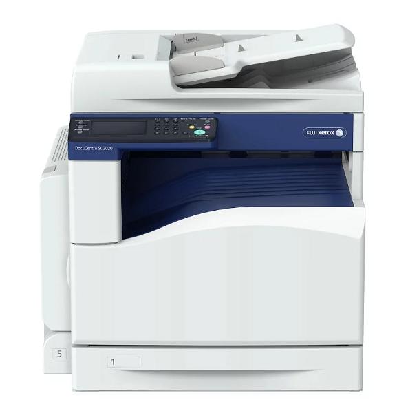 Цветное МФУ  XEROX DocuCentre SC2020 (A3, LED, 1200х2400dpi, 20/20ppm, Duplex, max 25K pages per month, 512Mb memory,  DADF, PCL5/6, 1USB/Eth)