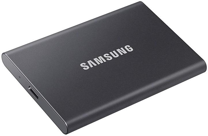 Тведотельный накопитель SSD Samsung T7 External 2Tb (2048GB) GREY USB 3.2 (MU-PC2T0T/WW)