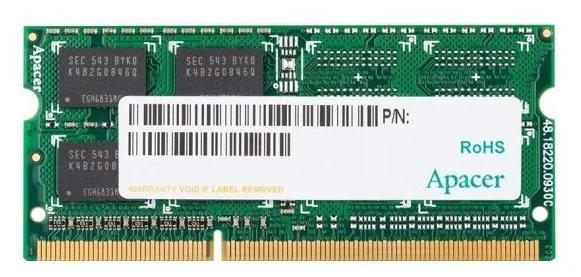Оперативная память Apacer  DDR3   4GB  1600MHz SO-DIMM (PC3-12800) CL11 1.5V (Retail) 512*8  3 years (AS04GFA60CATBGC/DS.04G2K.KAM)