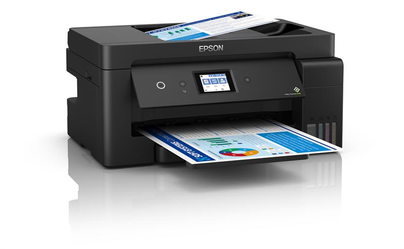  Epson L14150 МФУ А3 цветное: принтер/копир/сканер/факс, 38/24 стр./мин.(чб/цвет), ADF 35 стр., USB/LAN, в комплекте чернила 6 500/5 200 стр.(чб/цвет) (C11CH96404)