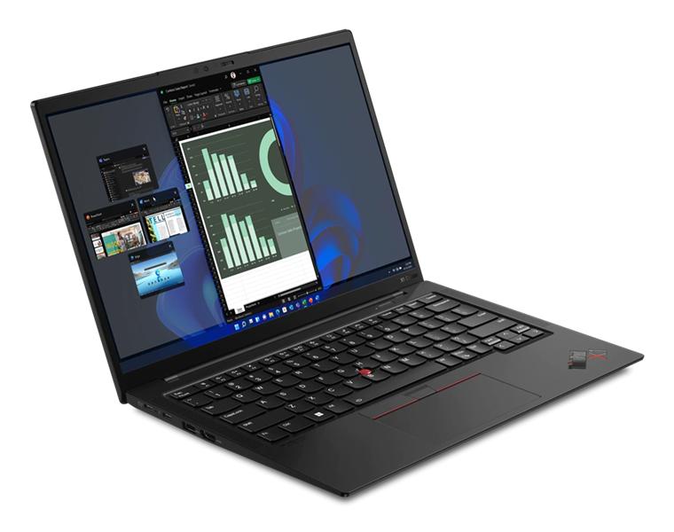 Ноутбук ThinkPad Ultrabook X1 Carbon Gen 10 14" 2.2K (2240x1400) IPS AG, i7-1260P, 32GB LPDDR5 5200, 1TB SSD M.2, Intel Iris Xe, WiFi, BT, LTE, FPR, TPM2, IR&FHD Cam, 57Wh, 65W USB-C Slim, NoOS, 1Y, 1.12kg