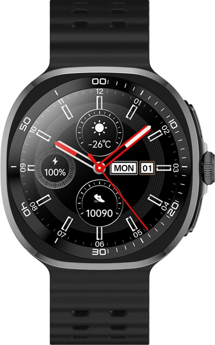 Смарт-часы Tecno Watch Neo 1.43" AMOLED корп.черный рем.черный/оранжевый разм.брасл.:130-210мм (WN01) Смарт-часы Tecno Watch Neo 1.43" AMOLED корп.черный рем.черный/оранжевый разм.брасл.:130-210мм (WN01)