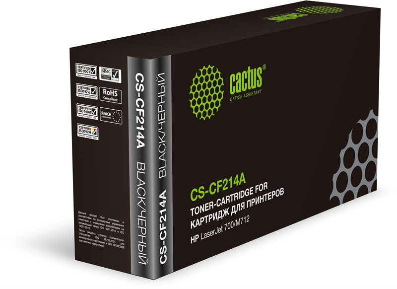 Картридж лазерный Cactus CS-CF214A CF214A черный (10000стр.) для HP LaserJet 700/M712 Картридж лазерный Cactus CS-CF214A CF214A черный (10000стр.) для HP LaserJet 700/M712