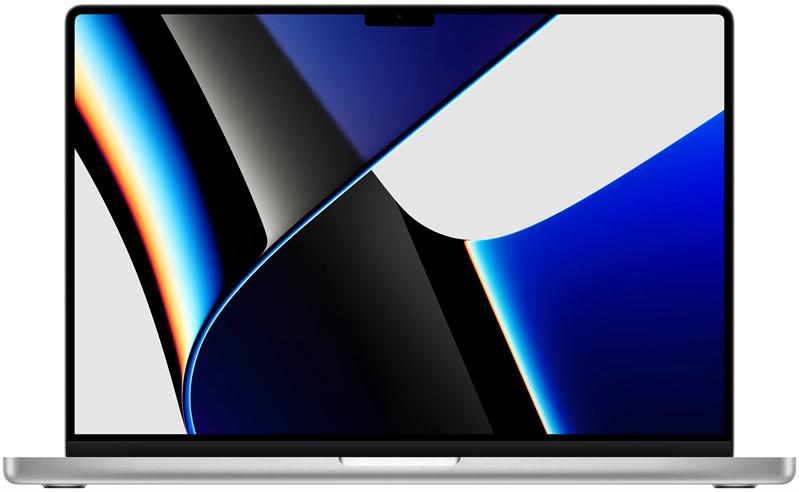 Ноутбук Apple 16-inch MacBook Pro 2021: M1 Max 10c CPU & 32c GPU, 64GB, 1TB SSD, US+RUS, Silver