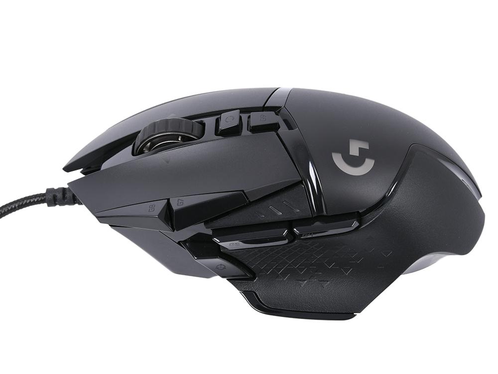 Мышь Logitech Gaming Mouse G502  Lightspeed, 100-25.600dpi, USB, black [910-005567]