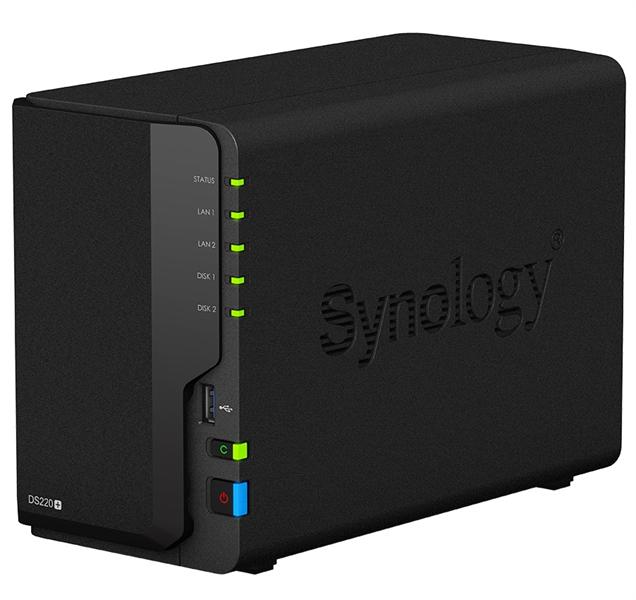 Система хранения данных Synology  DC 2,0GhzCPU/2GB(upto6)/RAID0,1/up to 2HDDs SATA(3,5' 2,5')/2xUSB3.0/2GigEth/iSCSI/2xIPcam(up to 25)/1xPS /1YW (repl DS218+)