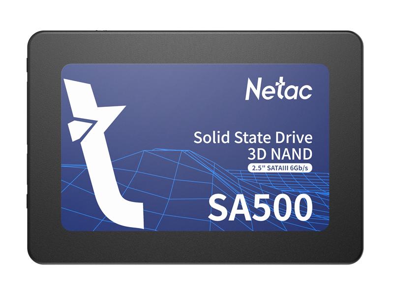 Ssd накопитель Netac SSD SA500 120GB 2.5 SATAIII 3D NAND, R/W up to 500/400MB/s, TBW 60TB, 3y wty