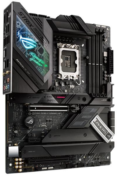 Материнская плата ASUS ROG STRIX Z690-F GAMING WIFI, LGA1700, Z690, 4*DDR5, DP+HDMI, SLI+CrossFireX, SATA3 + RAID, Audio, 2,5Gb LAN, USB 3.2, COM*1 header (w/o cable), ATX ; 90MB18M0-M0EAY0