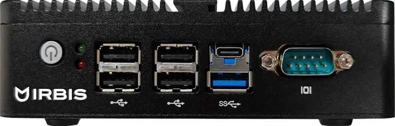 Персональный компьютер IRBIS Smartdesk mini PC Fanless Intel N100 (4C/4T - up to 3.4Ghz), 8GB DDR4 2666, 256 GB SSD M.2, Intel UHD, WiFi, BT, 1xDP, 2x HDMI, 1xRS232 (serial COM port), NoOS, 1Y