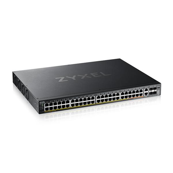 Коммутатор L3 Access коммутатор Zyxel NebulaFlex Pro XGS2220-54HP, rack 19", 48xRJ-45: 1G PoE+ (8 из них PoE++), 2xRJ-45: 1/2.5/5/10G PoE++, 4xSFP+, бюджет PoE 600 Вт