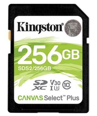 Носитель информации Kingston Secure Digital Flash Card 256GB SDXC Canvas Select Plus 100R C10 UHS-I U3 V30