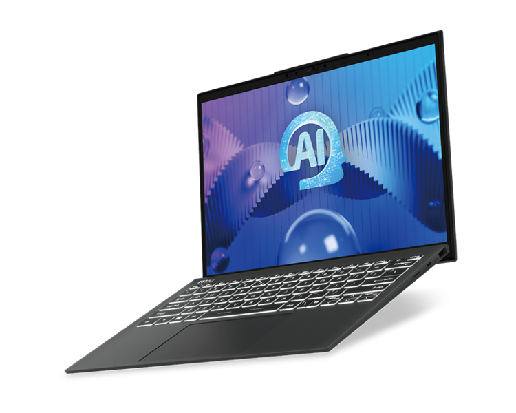Ноутбук MSI Prestige 13 AI Evo A1MG Ultra 5 125H 13.3" 2.8K (2880x1800) OLED IPS,16Gb LPDDR5,1TB SSD,Intel Arc Graphics,FPR,4cell 75Wh,DOS,1y, 0.99kg,Stellar Gray