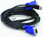 Набор кабелей D-Link DKVM-CU3, Cable for KVM Products, 2 in 1 USB KVM Cable, 3m (10ft)