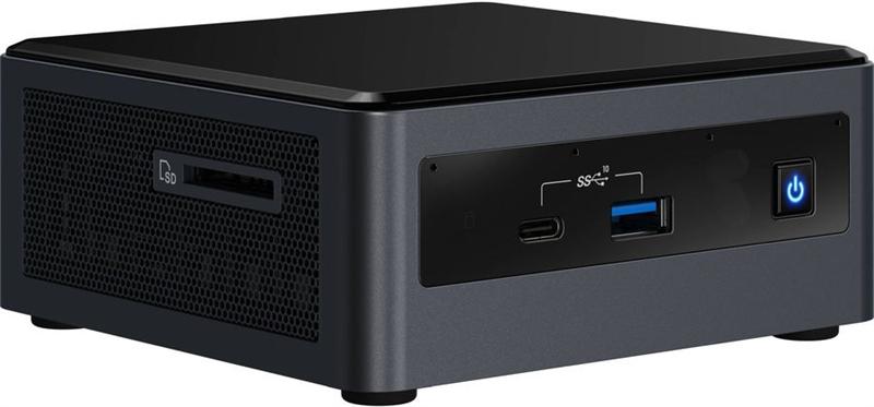 Платформа для сборки Intel NUC 10: Intel Core i5-10210U, VGA Intel UHD Graphics, 4xUSB3.1, 1x m.2 SSD, 1x2.5HDD,VESA, (БЕЗ ШНУРА) no codec