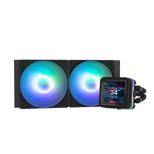 Система водяного охлаждения Zalman CPU Liquid Cooler 240mm, ARGB, LCD Display, black Система водяного охлаждения Zalman CPU Liquid Cooler 240mm, ARGB, LCD Display, black