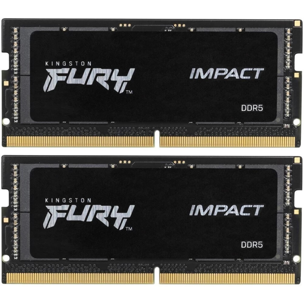 Оперативная память Kingston DDR5 32GB 6400MT/s CL38 1,35V SODIMM kit (2x16GB) FURY Impact PnP Оперативная память Kingston DDR5 32GB 6400MT/s CL38 1,35V SODIMM kit (2x16GB) FURY Impact PnP