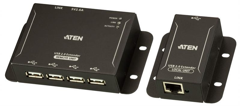 Удлинитель ATEN 4-Port USB 2.0 CAT 5 Extender (up to 50m)