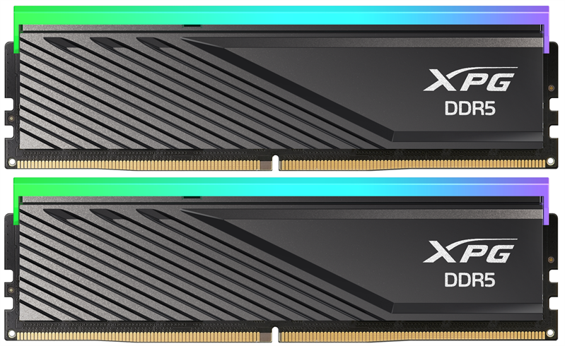Оперативная память ADATA LANCER RGB DDR5 DIMM 64GB 6000MHz 2*32GB 30-40-40 1.4V BLACK DUAL TRAY