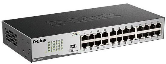 Коммутатор D-Link DGS-1024D/I1A, L2 Unmanaged Switch with 24 10/100/1000Base-T ports.16K Mac address, Auto-sensing, 802.3x Flow Control, Auto MDI/MDI-X for each port, 802.1p QoS, D-Link Green technology, Metal c